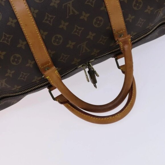LOUIS VUITTON Monogram Keepall 60 Boston Bag M41422 LV Auth MY273 - Picture 8 of 16